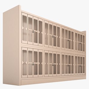 3D model storage shelving weapon