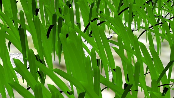 3D rocks grass - TurboSquid 1665180