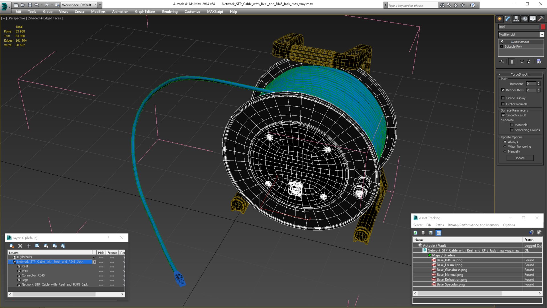 Network STP Cable with Reel and RJ45 Jack model https://p.turbosquid.com/ts-thumb/5y/8mJM9p/Cy/networkstpcablewithreelandrj45jackvray3dmodel026/jpg/1647878667/1920x1080/fit_q87/ef402a686ca6821565324f0661686daed0fc652c/networkstpcablewithreelandrj45jackvray3dmodel026.jpg