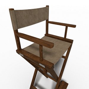 Directors chair Makeup chair Beautician chair 3D model