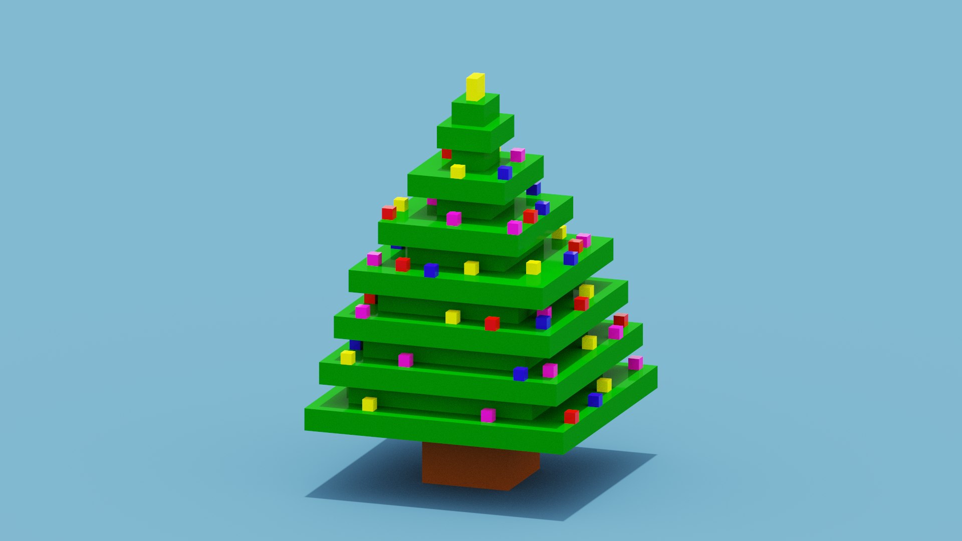 Voxel Christmas Tree 3D https://p.turbosquid.com/ts-thumb/5y/D9723U/r4/spin202212170246390011/png/1671273918/1920x1080/fit_q87/8625f3722b165343218f08c928075cc97add8005/spin202212170246390011.jpg