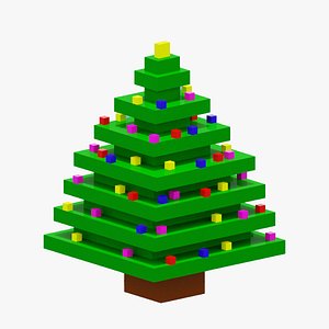 Voxel Christmas Tree 3D