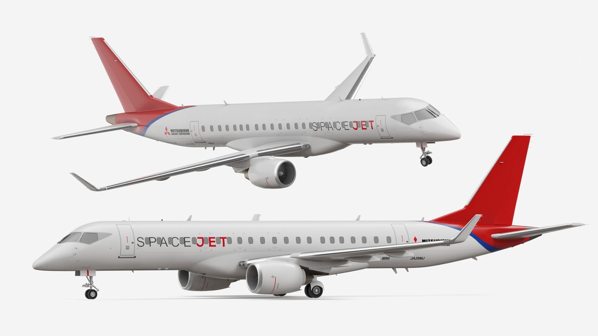 Mitsubishi SpaceJet M90 Exterior Only 3D - TurboSquid 1736981