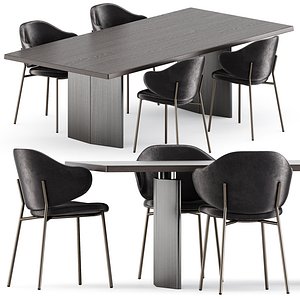3D Holly chairs and Morgan Table model