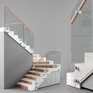 3D Modern interior stair 01