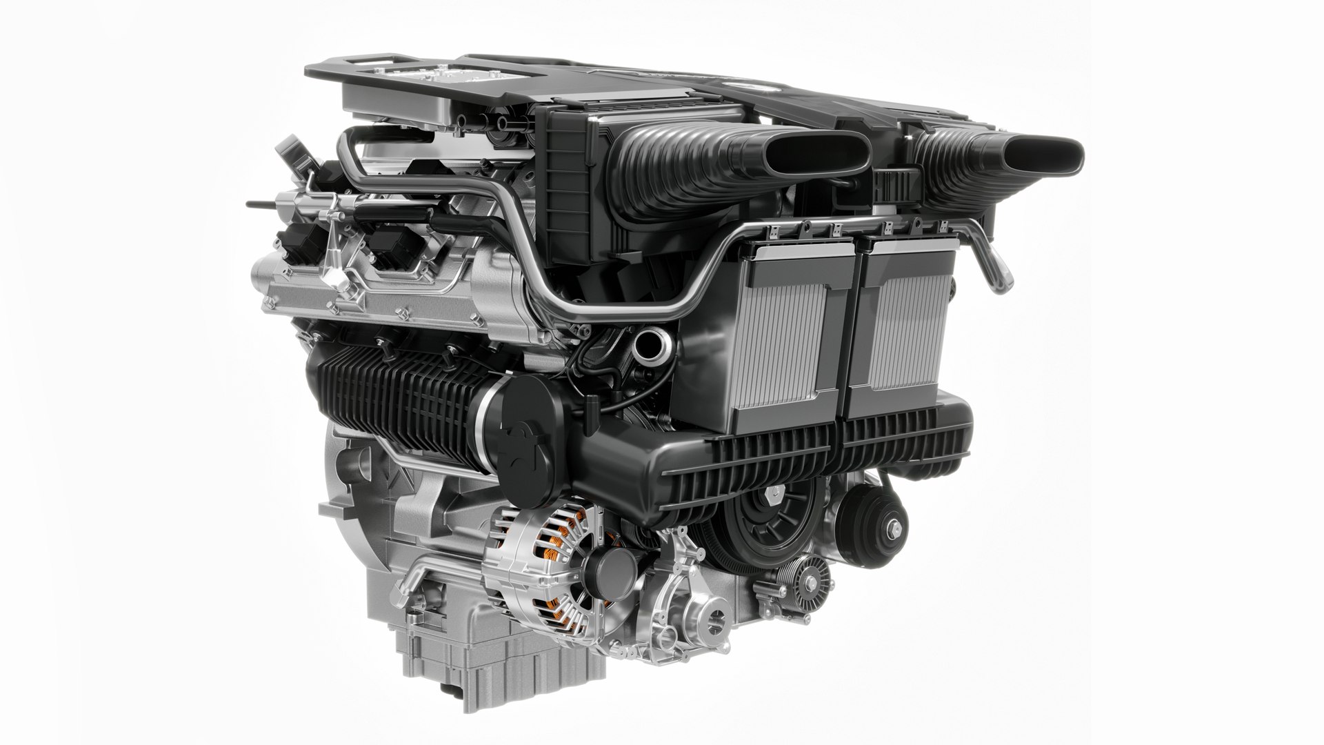 3D AMG V8 Engine Biturbo - TurboSquid 1888334