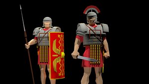 3D roman legionary centurion model