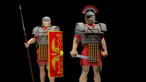 Roman Legionary and Centurion