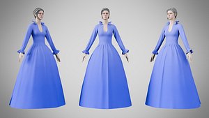 3D Dress 30 Very Light Blue