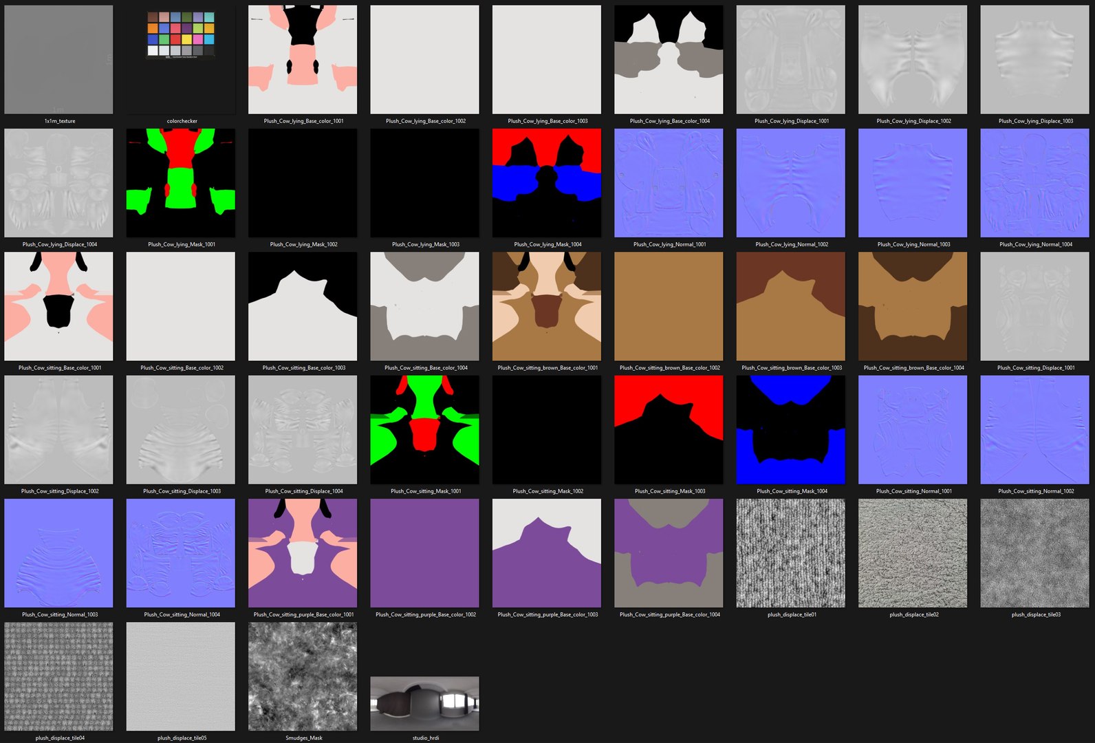 Plush Cow model https://p.turbosquid.com/ts-thumb/5y/TNXD71/6t/textures_capture/jpg/1756972904/1920x1080/fit_q87/8116726232246c27e5b4daa5af3babd67e3c3671/textures_capture.jpg