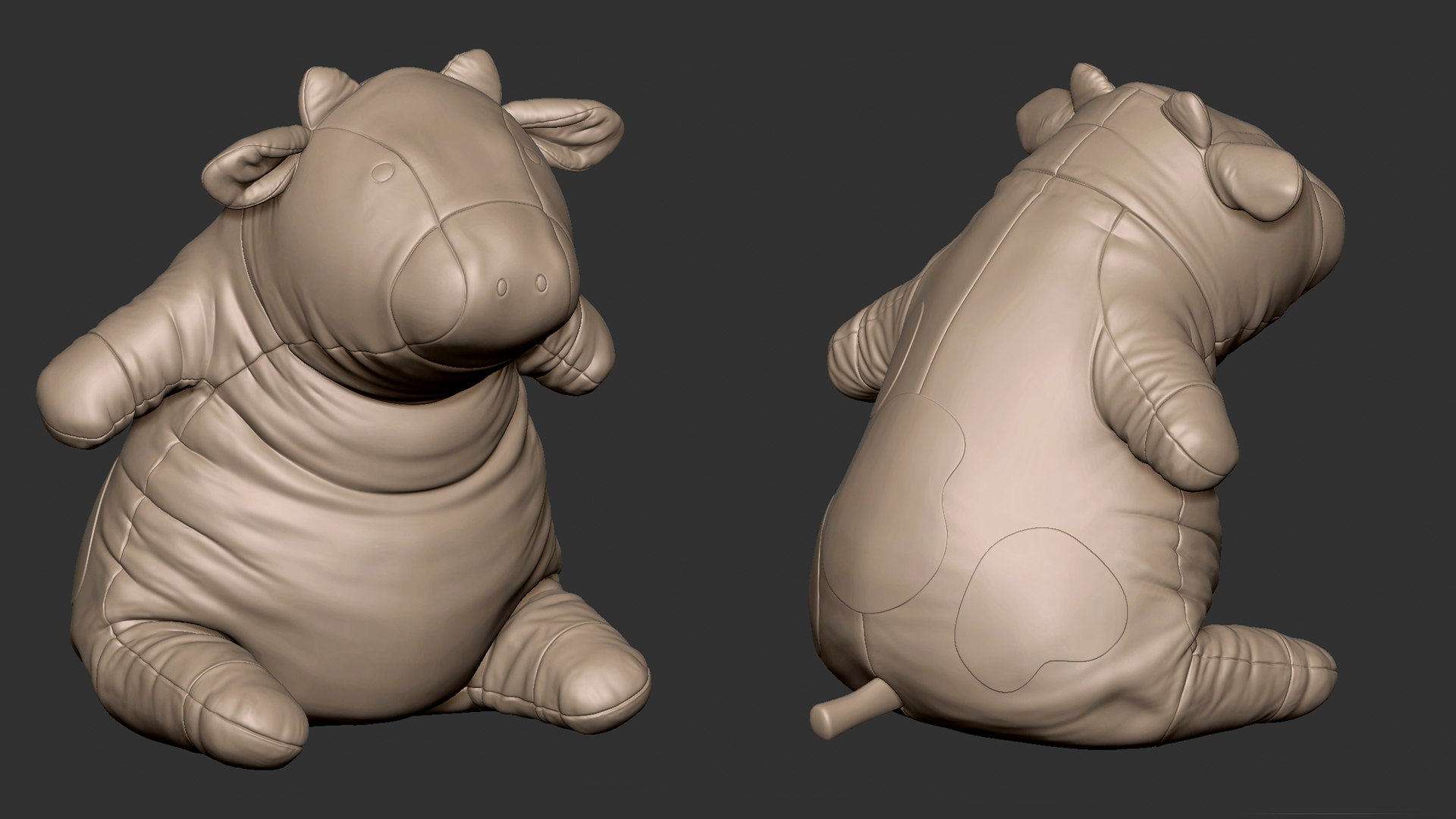 Plush Cow model https://p.turbosquid.com/ts-thumb/5y/TNXD71/ly/zbrush_capture_04/jpg/1756972913/1920x1080/fit_q87/db98bd797a3a36903dc2b65adc2d4907b8aa3331/zbrush_capture_04.jpg