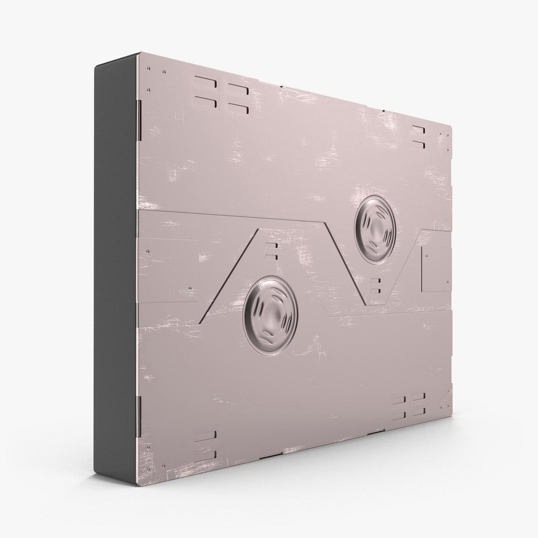 Sci-Fi Anodized Panel 3 3D Model 3D model preview