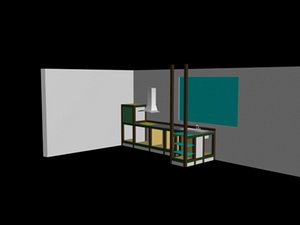 free kitchen 3d model