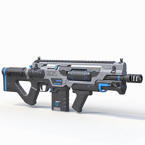 Science Fiction Gun 1 - Rifle 3D model