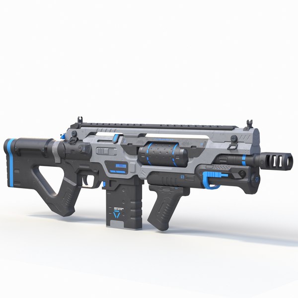 modelo 3d Arma de ciencia ficción 1 - Rifle - TurboSquid 2497246