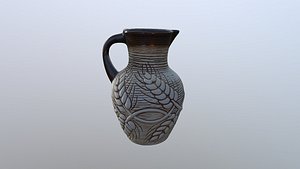 3D pitcher witch wheat ear