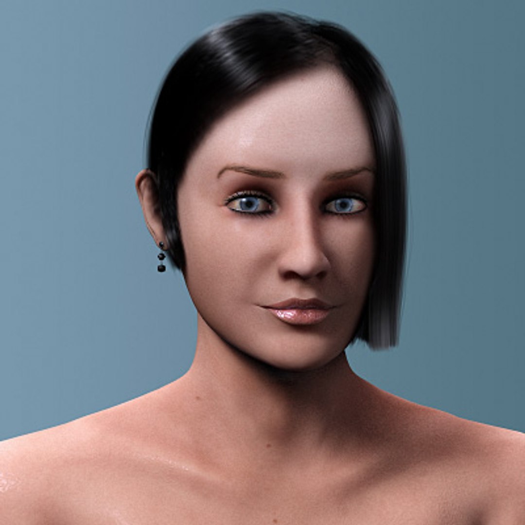 3d Model Beautiful Female Head