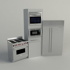3d model sub-zero wolf appliance -