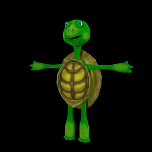 3D model turtle animation