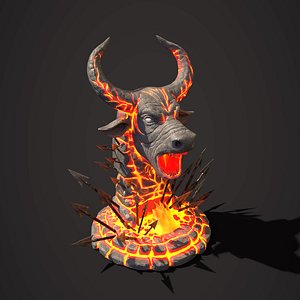 Fire Bull 3D model