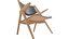 Carl Hansen CH28 Wood Leather Chair low-poly