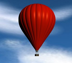 c4d hot air balloon