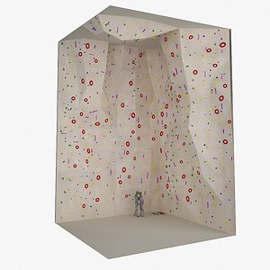3D model climbing wall