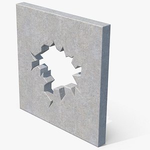 3D Broken Wall model