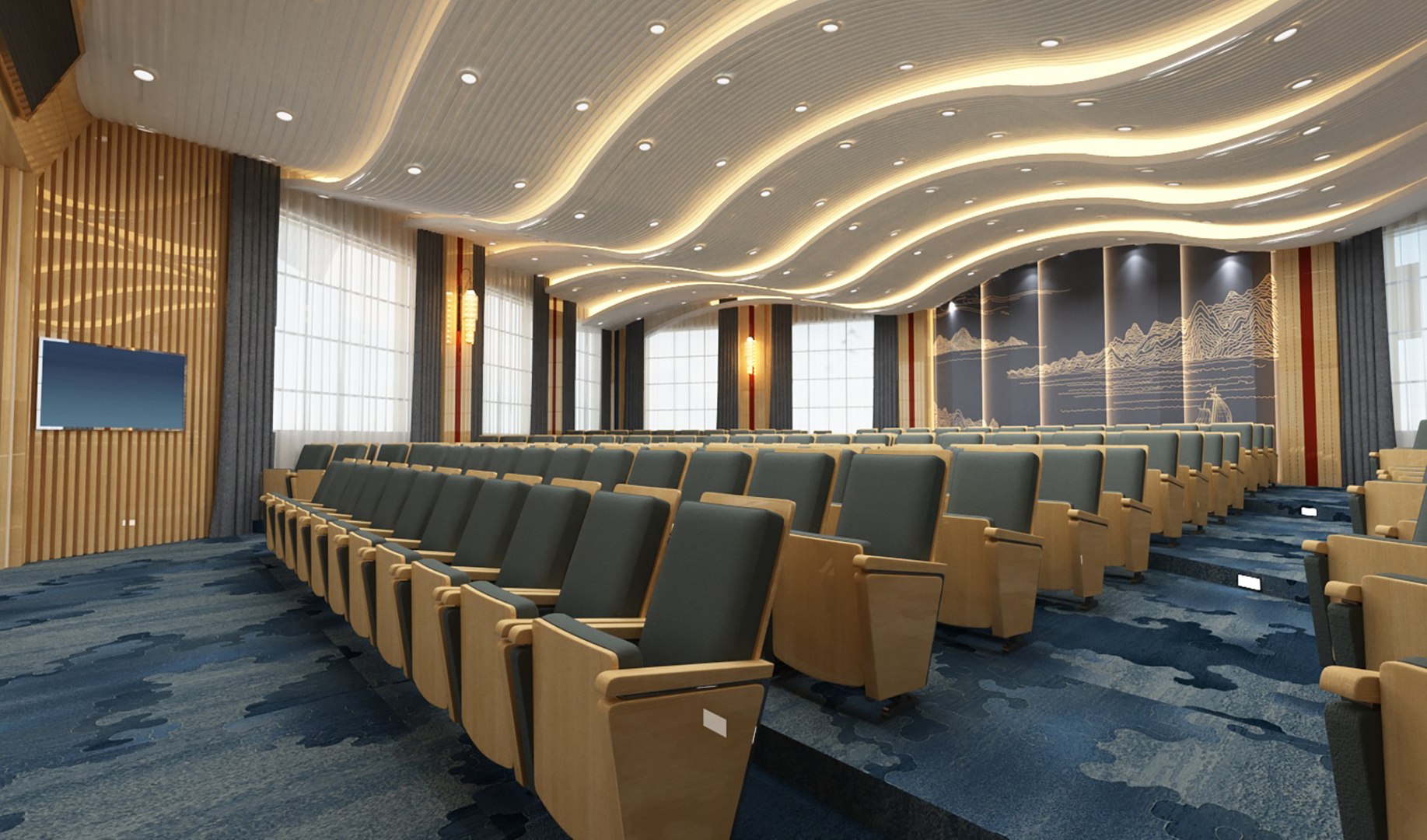 Conference room Large Conference Hall Large Lecture Hall Multimedia conference room Multimedia