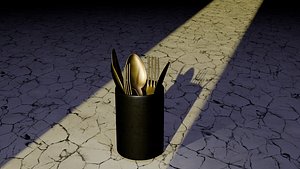 3D model cutlery