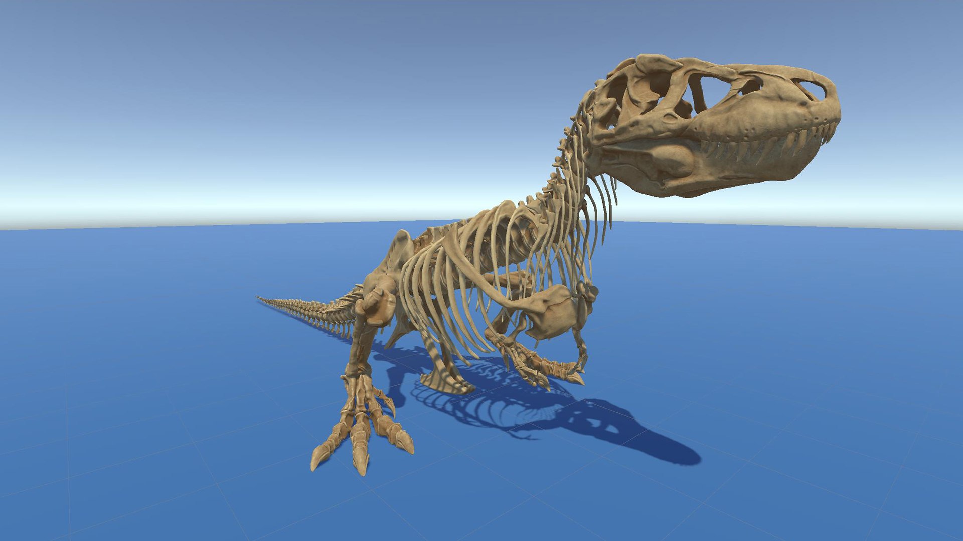 Tyrannosaurus Rex Sue Skeleton UnrealEngine - Unity - Maya FBX 3D model ...