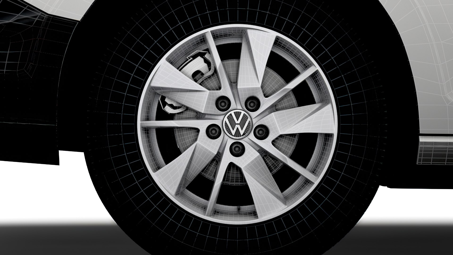 Volkswagen Caddy 2021 Wheel 3D Model - TurboSquid 2012862