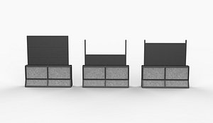 Concrete Barrier 3D model 3D