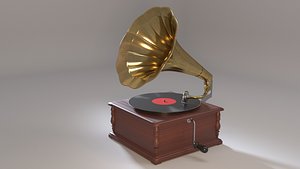 3D Gramophone model