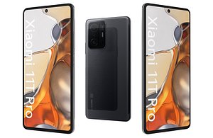 Xiaomi 11T Pro Meteorite Gray Low Poly 3D