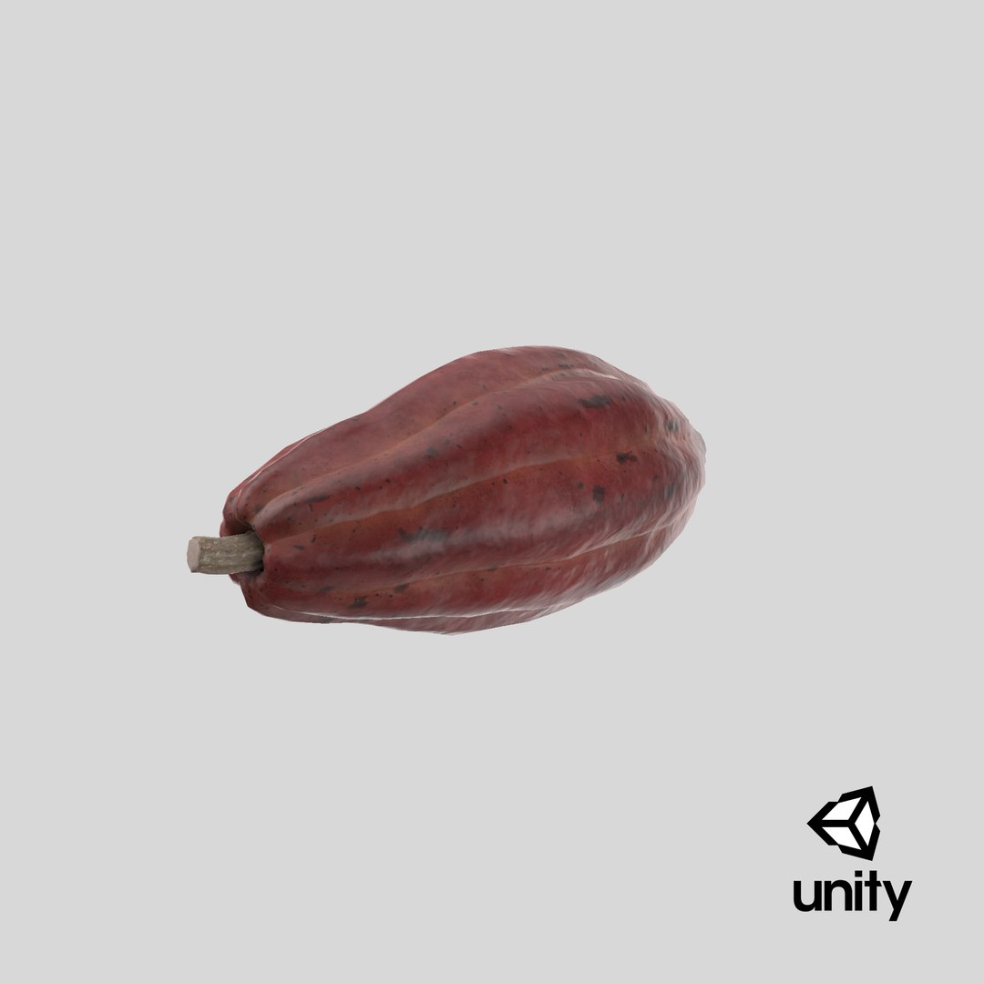 3D brown cocoa fruit https://p.turbosquid.com/ts-thumb/5z/J3jSu0/4SuVvFtr/stemcell_unity_render/png/1576645999/1920x1080/fit_q87/cf2af9253c64d1ee1177c9e4e21dba93399038ed/stemcell_unity_render.jpg