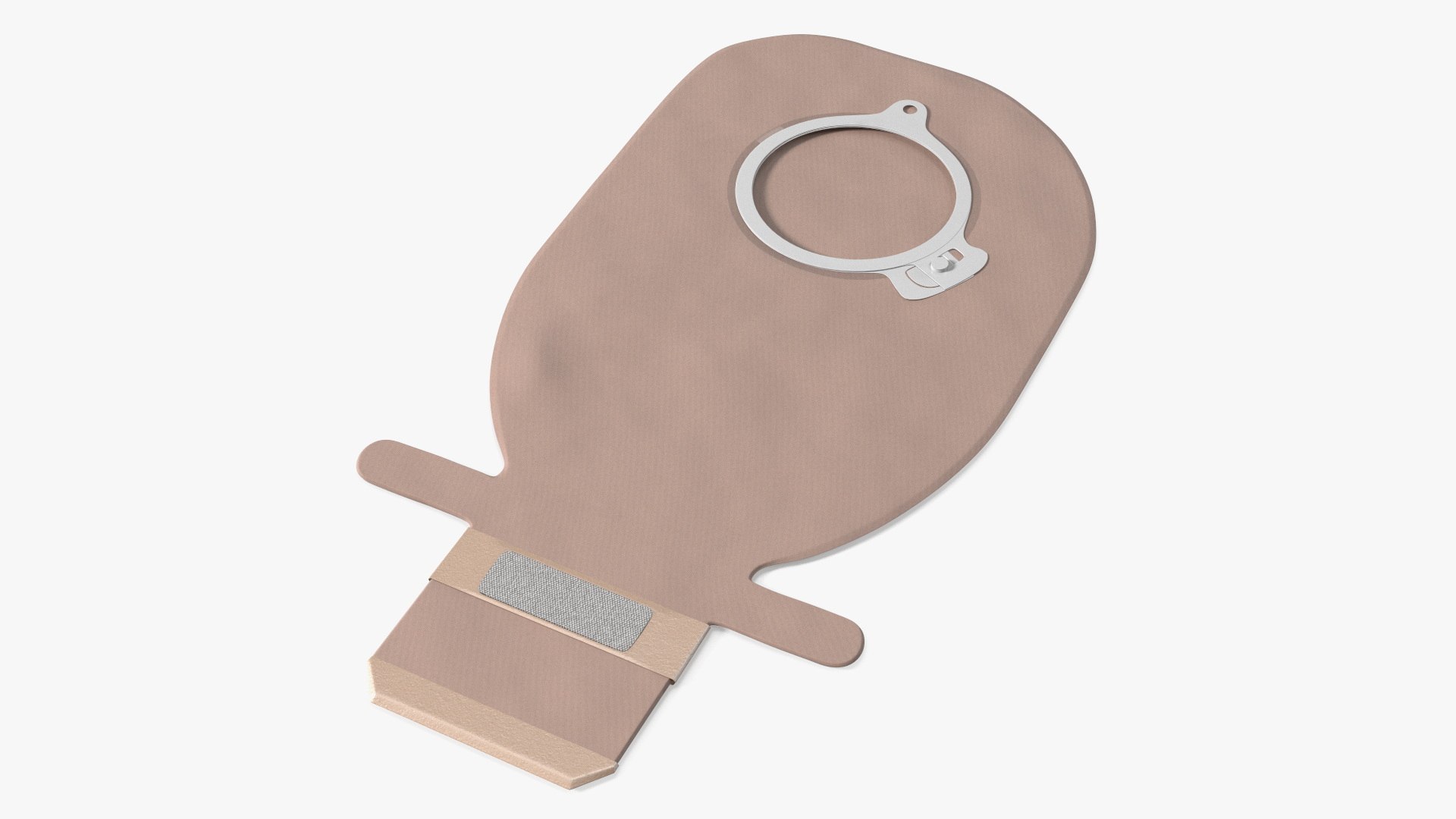 Two-Piece Ostomy Appliance with Drainable Outlet and Flange 3D model preview