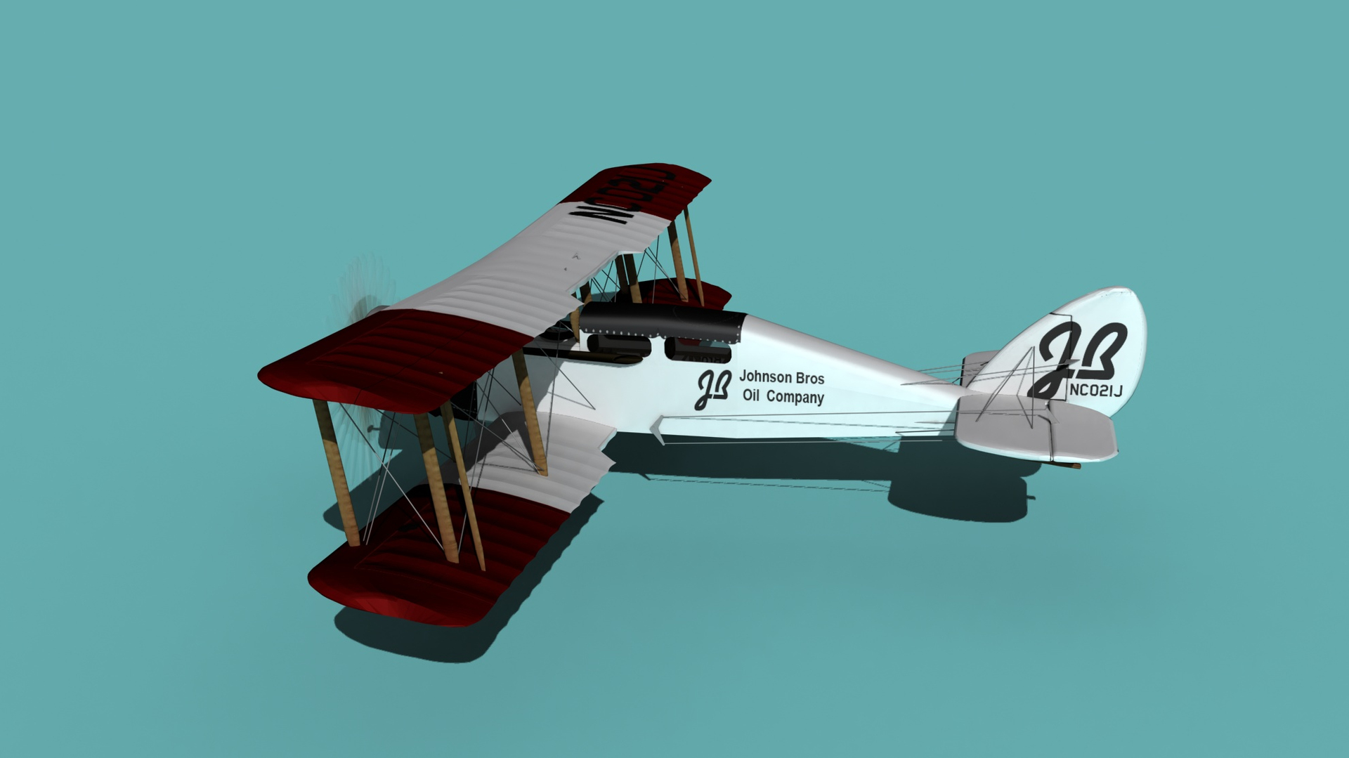 3D Airco DH4 Johnson Bros Oil Co model TurboSquid 1752003