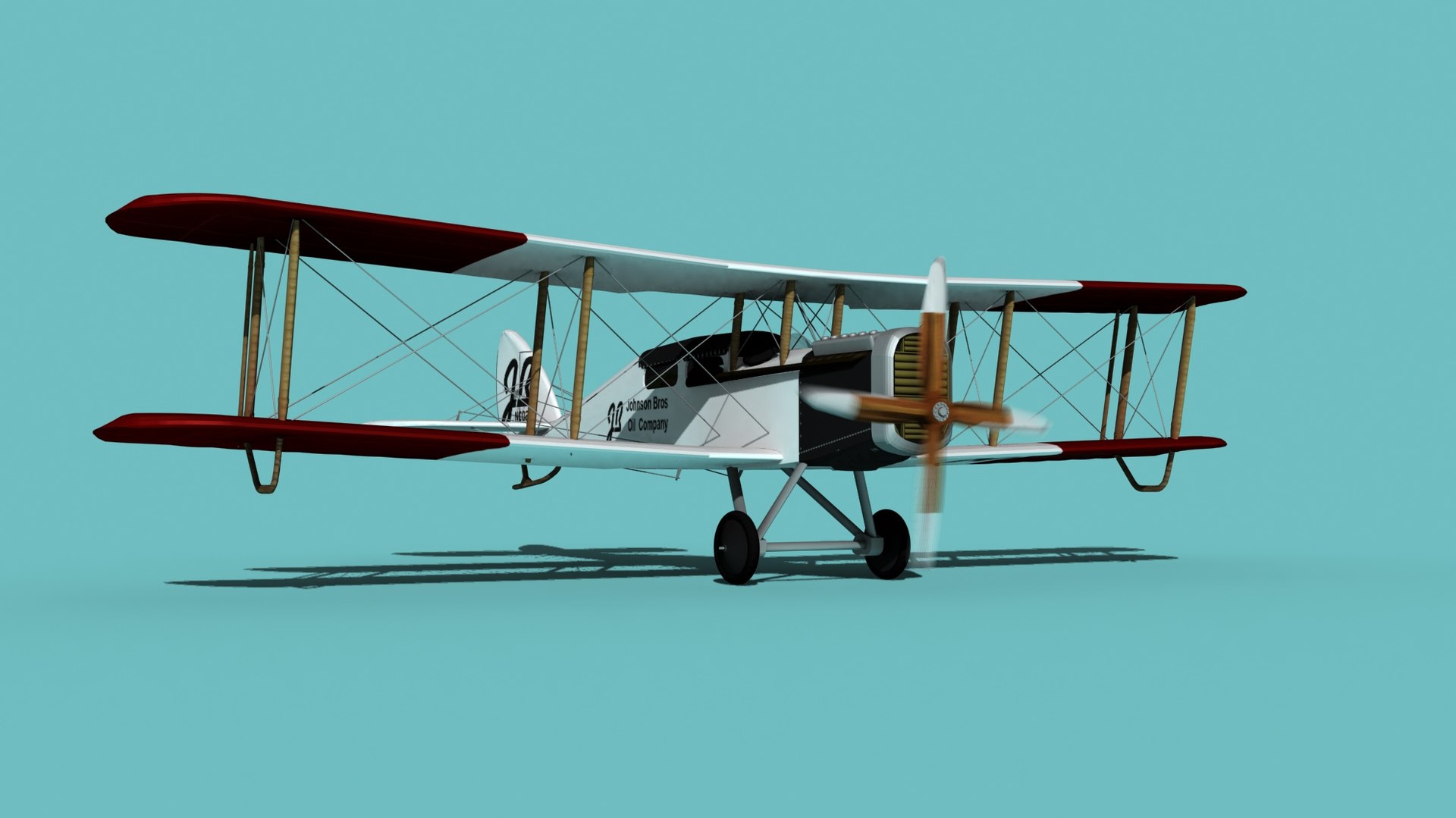 3D Airco DH4 Johnson Bros Oil Co model TurboSquid 1752003