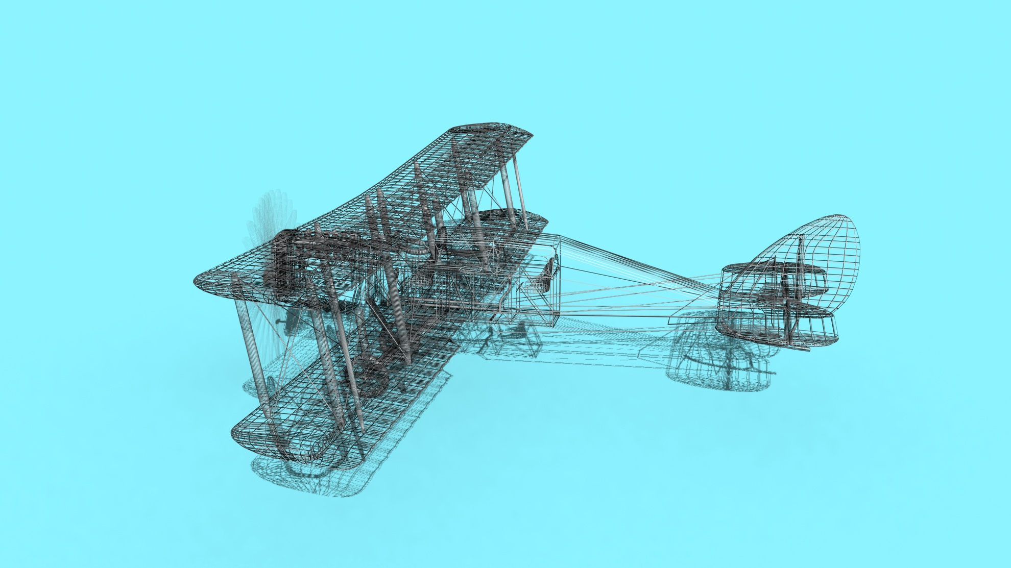 3D Airco DH4 Johnson Bros Oil Co model TurboSquid 1752003