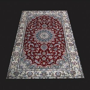 Persian Carpet Design Three 3D model