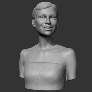 3D Audrey Hepburn 3D print model