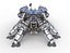 Robot carro armato ragno fantascientifico