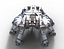 Robot carro armato ragno fantascientifico