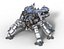 Robot carro armato ragno fantascientifico