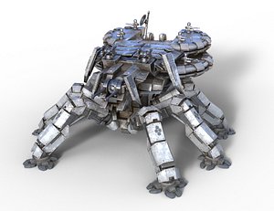 Sci-Fi Spider Tank Mech