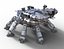 Robot carro armato ragno fantascientifico