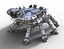 Robot carro armato ragno fantascientifico