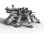 Robot carro armato ragno fantascientifico