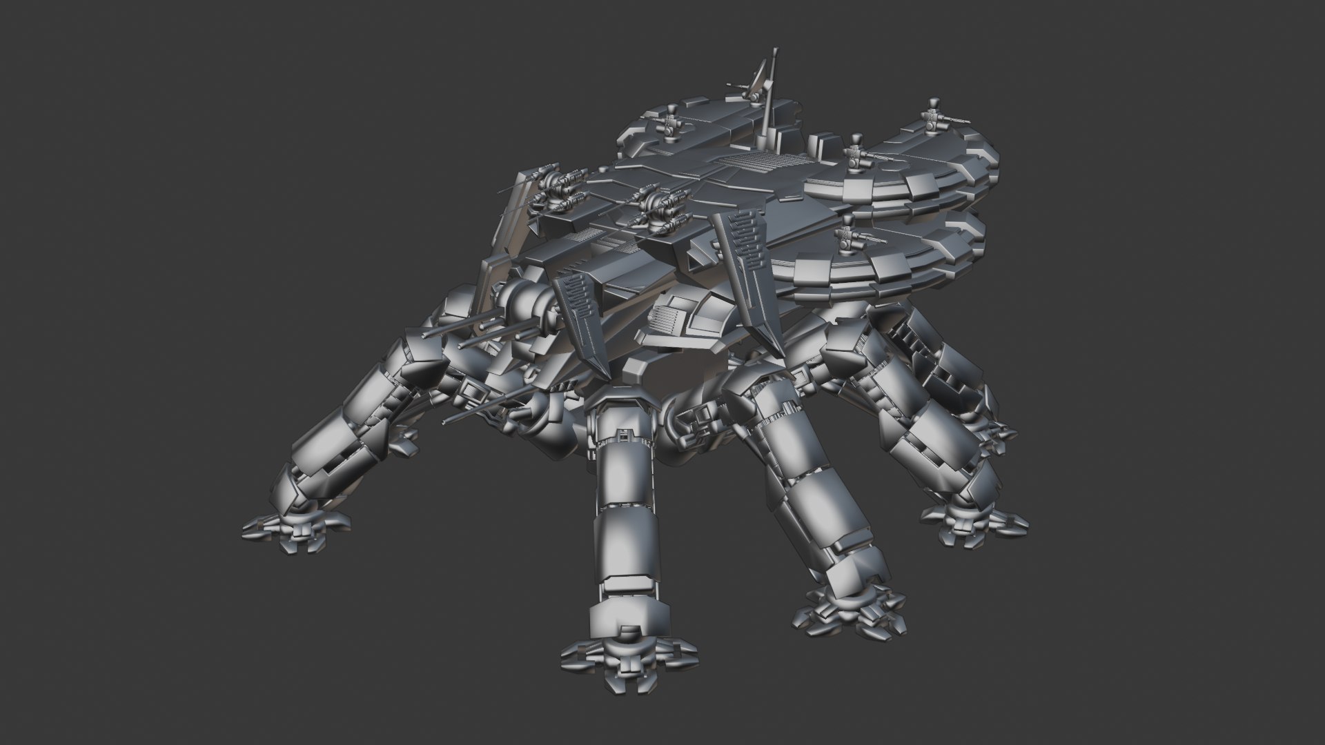 Sci-Fi  Spider Tank Mech 3D https://p.turbosquid.com/ts-thumb/5z/PKDJ2o/wk/robo11/png/1788790574/1920x1080/fit_q87/271f2f99ea94a75934d36c7b1fdba830c81a01e8/robo11.jpg